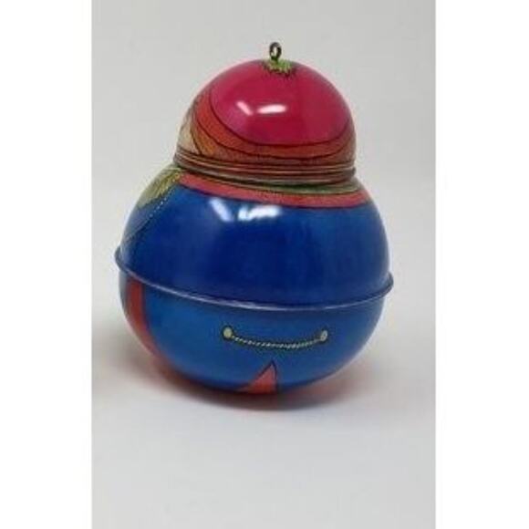 1991 Hallmark Jolly Wolly Soldier Tin Handcrafted Keepsake Christmas Ornament - Picture 3 of 6